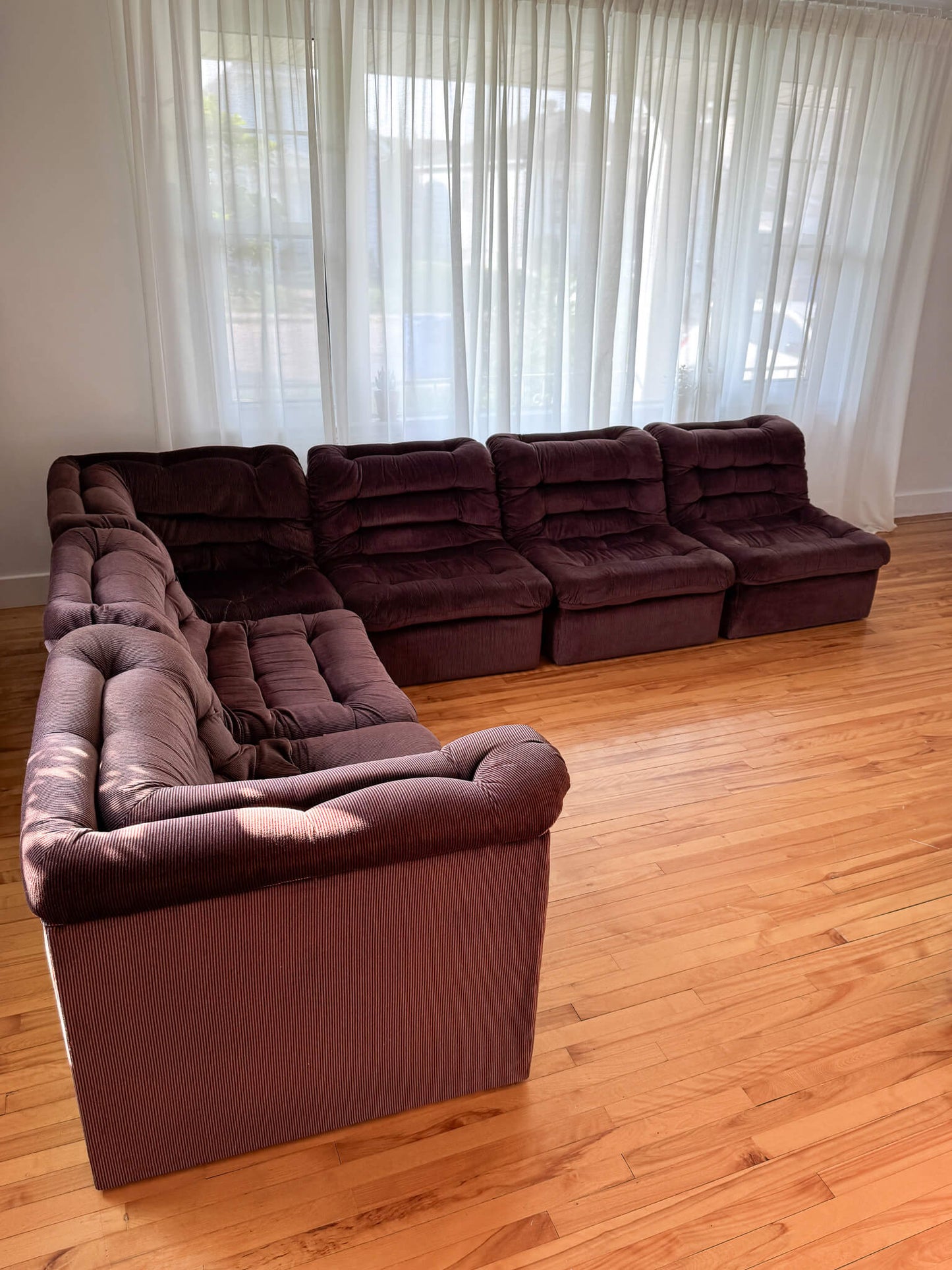 Sofa modulaire vintage de 6 pièces par Vic Line, 1970s