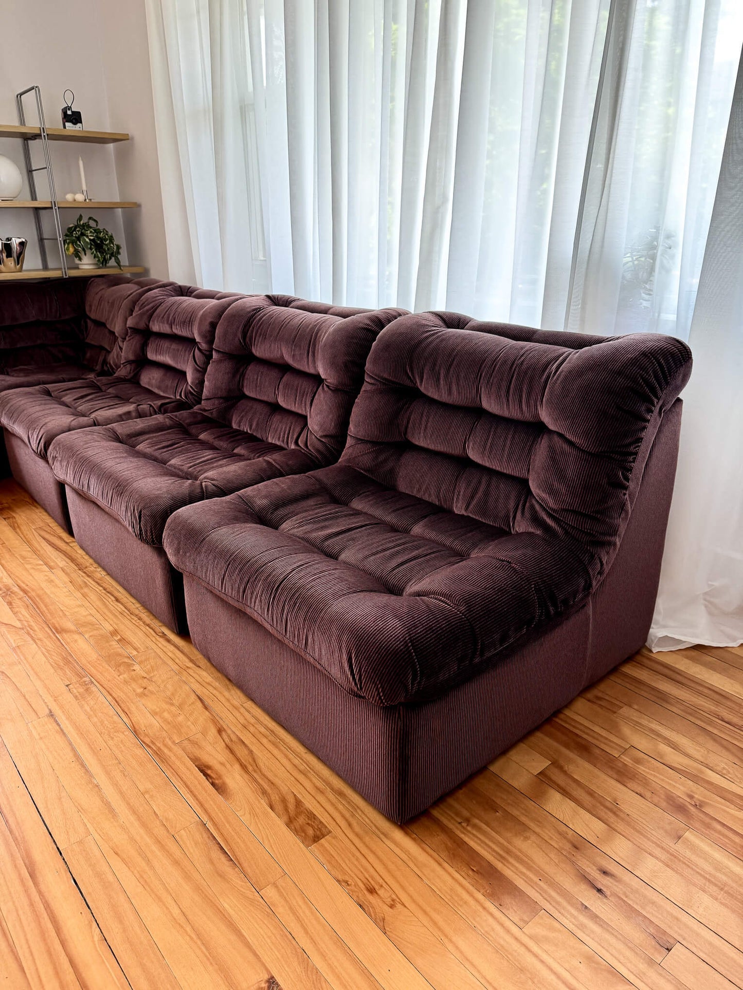 Sofa modulaire vintage de 6 pièces par Vic Line, 1970s