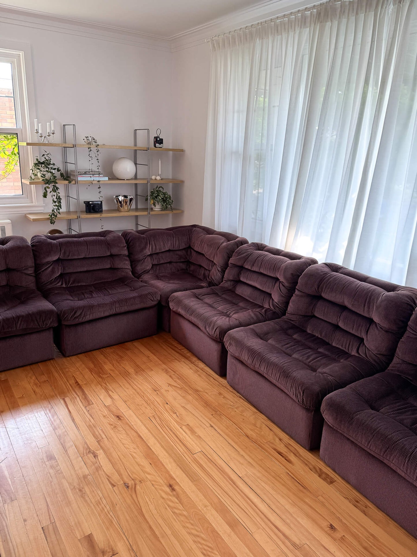 Sofa modulaire vintage de 6 pièces par Vic Line, 1970s