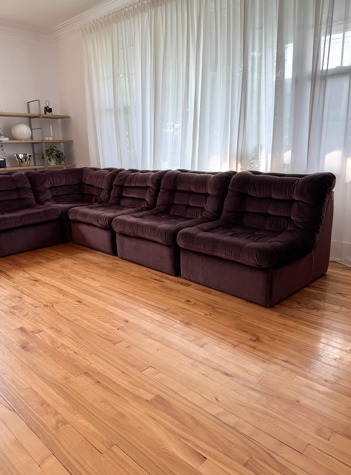 Sofa modulaire vintage de 6 pièces par Vic Line, 1970s