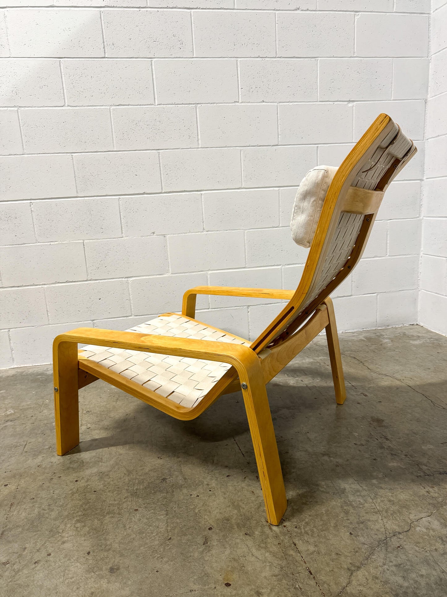 Fauteuil vintage Pulkka de Ilmari Lappalainen pour Ikea