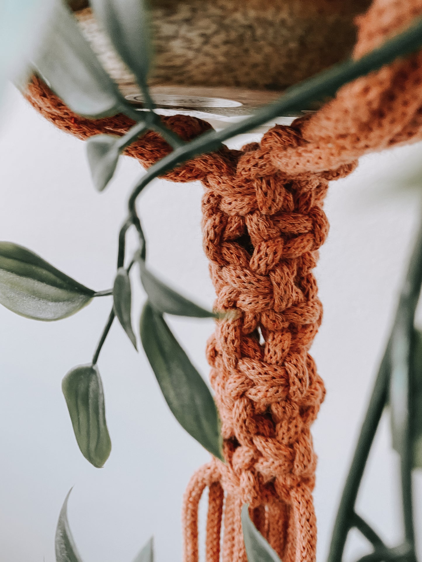 LANA, jardinière suspendue en macramé