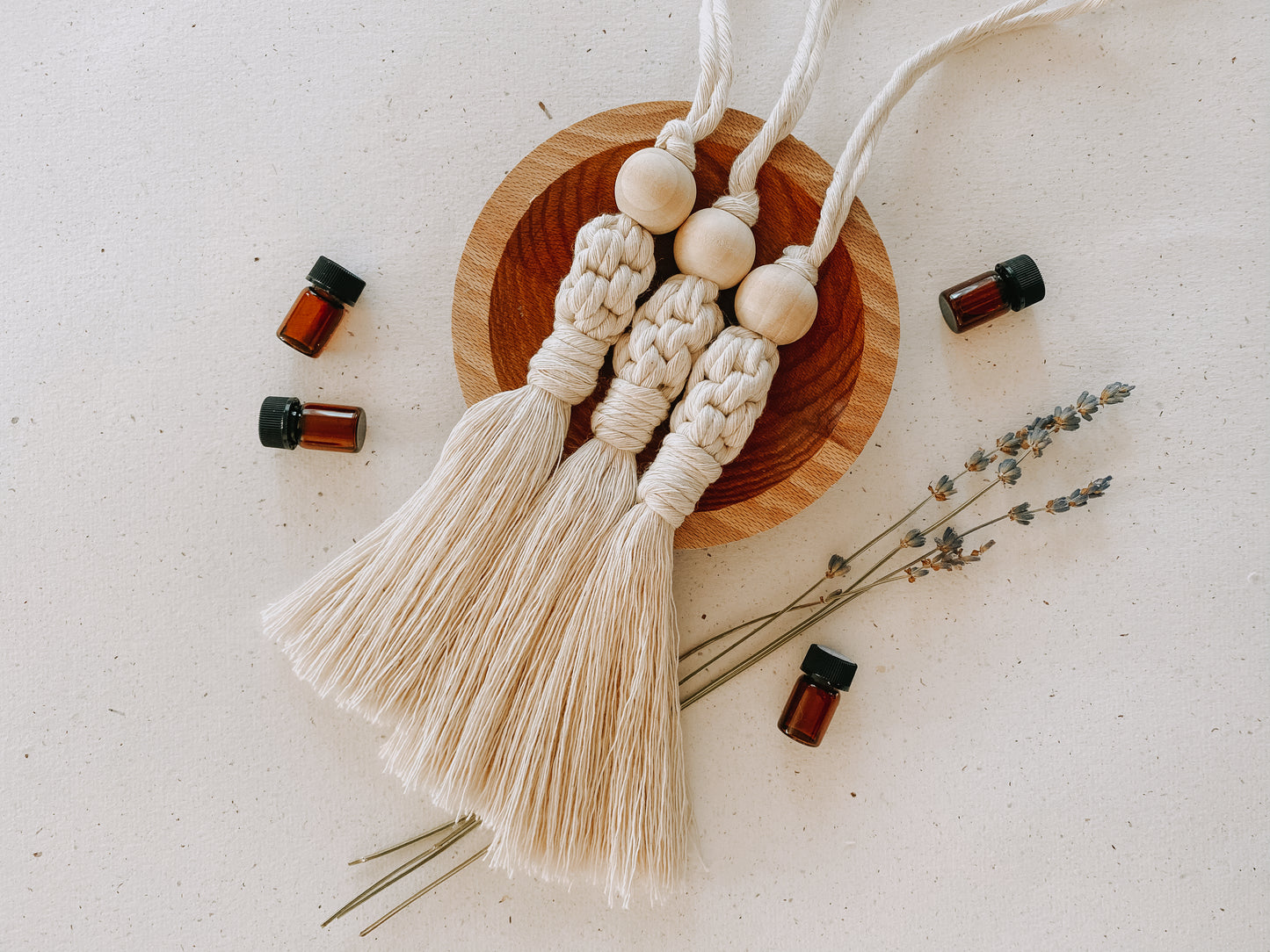 ULYSSE, diffuseur d'huiles essentielles en macramé