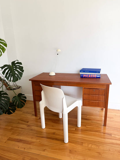 Bureau vintage en teck 6 tiroirs, Ejsing Mobelfabrik, Danemark 1960s
