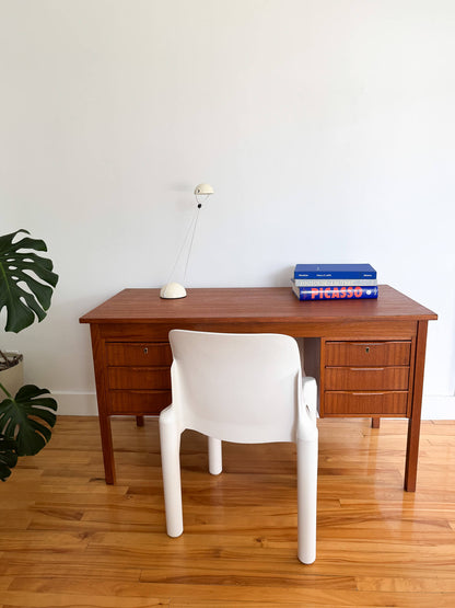 Bureau vintage en teck 6 tiroirs, Ejsing Mobelfabrik, Danemark 1960s
