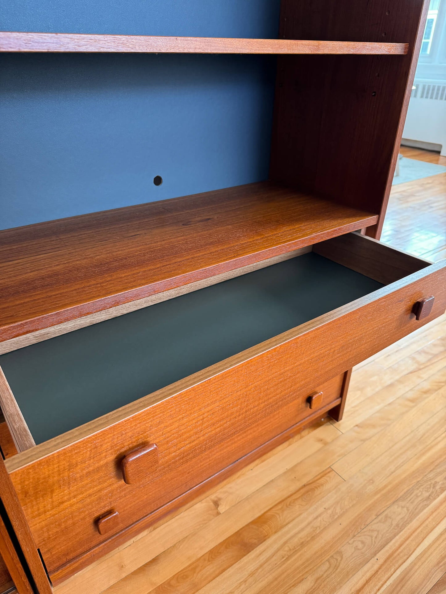 Étagères vintage en teck Domino Mobler, Danemark, 1970