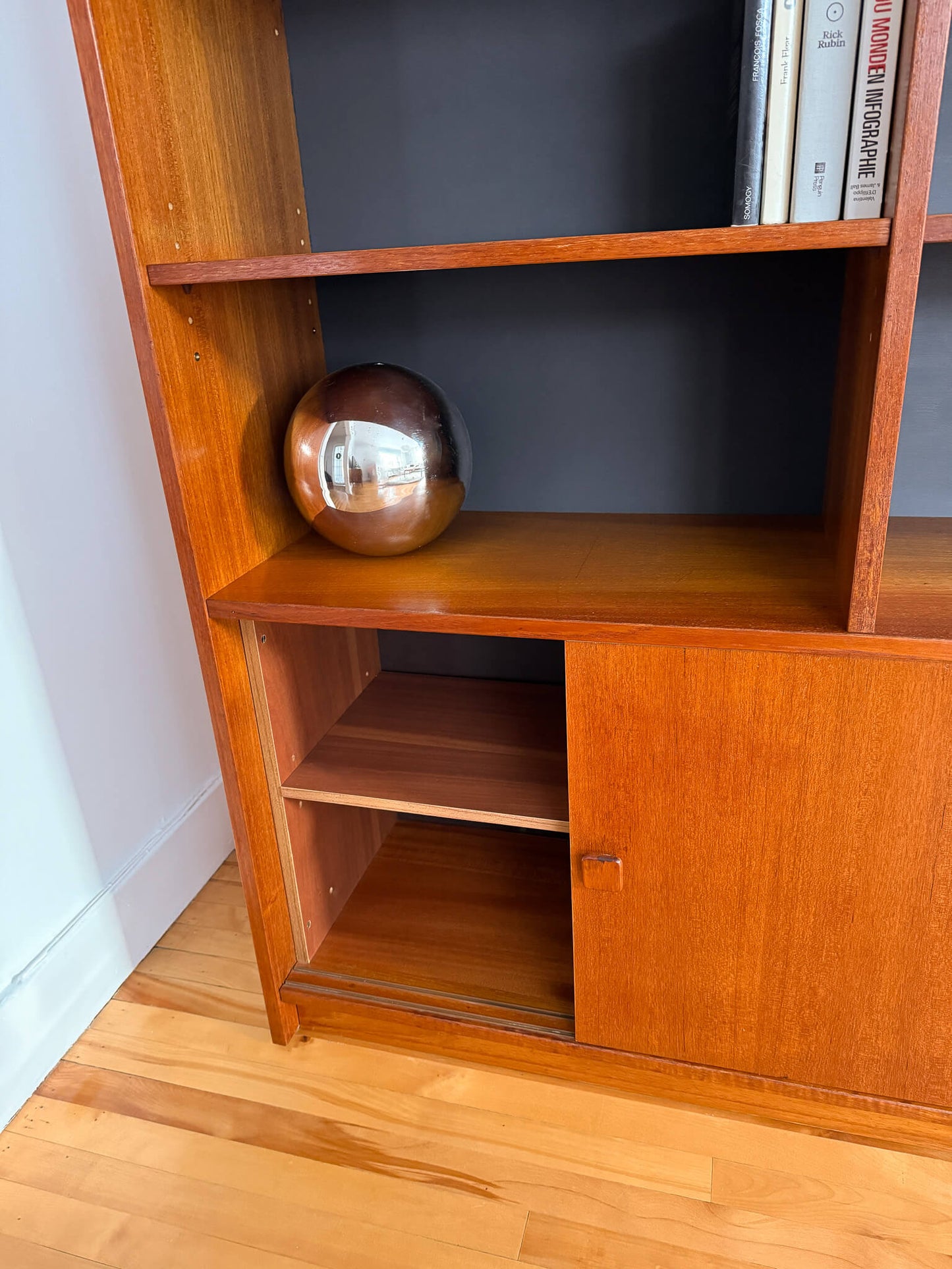 Étagères vintage en teck Domino Mobler, Danemark, 1970