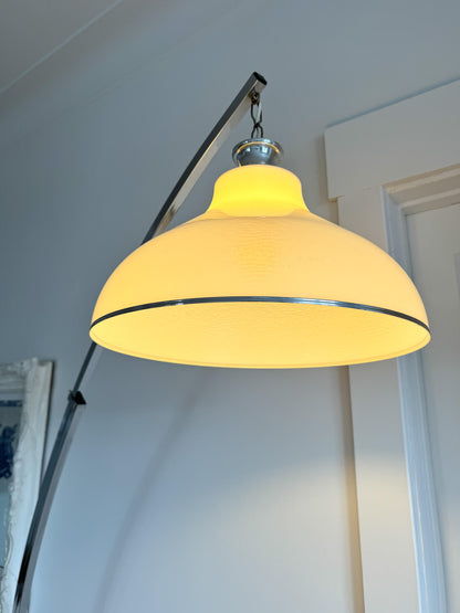 Lampe sur pied vintage Mid-Century en arc avec hauteur ajustable