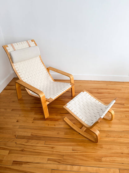 Fauteuil vintage Pulkka de Ilmari Lappalainen pour Ikea