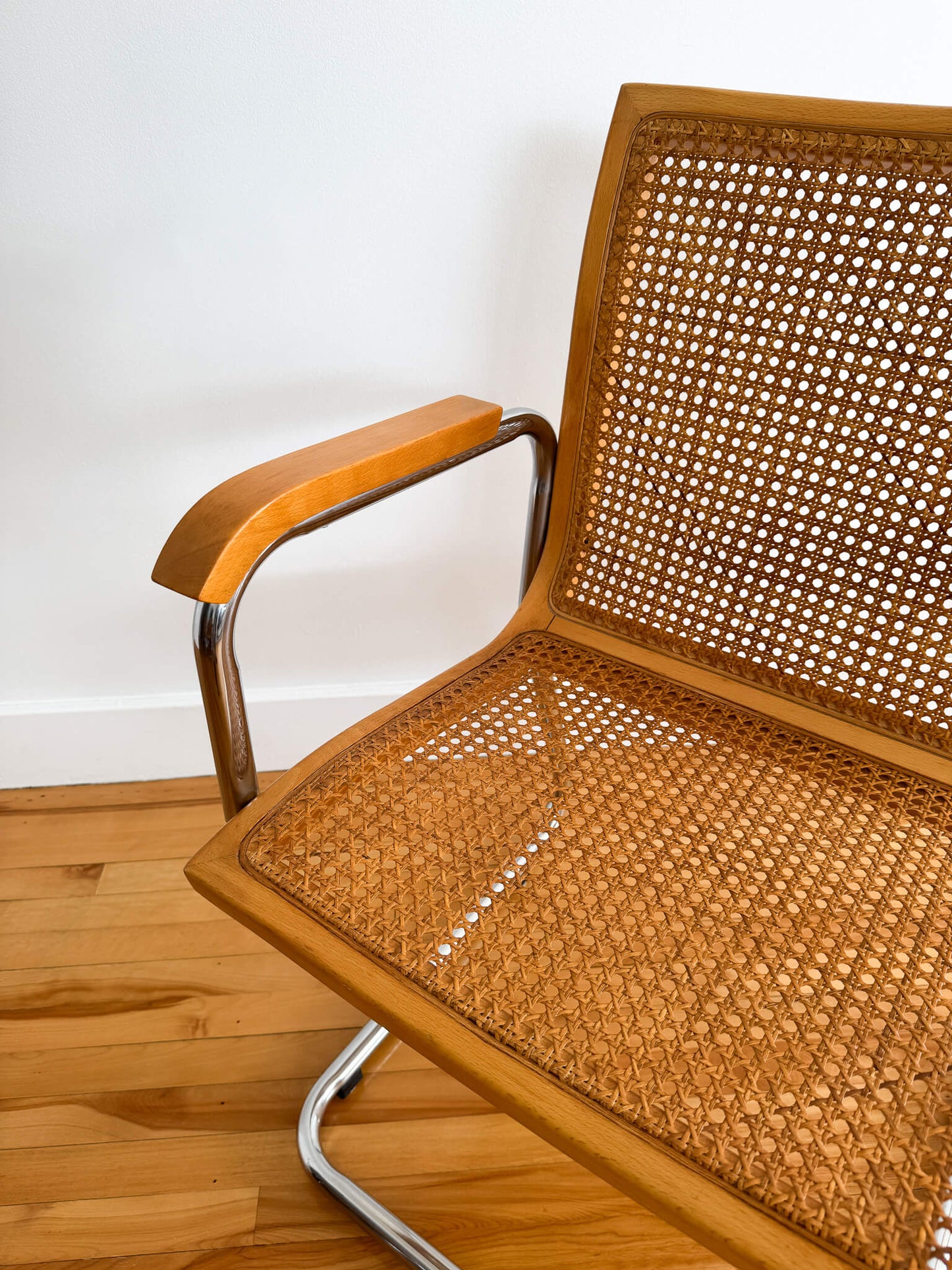 Ensemble de 6 chaises Cesca rares et table Milo Baughman extensible, 70s