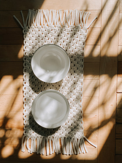 MADELAINE, sous-plat en macramé