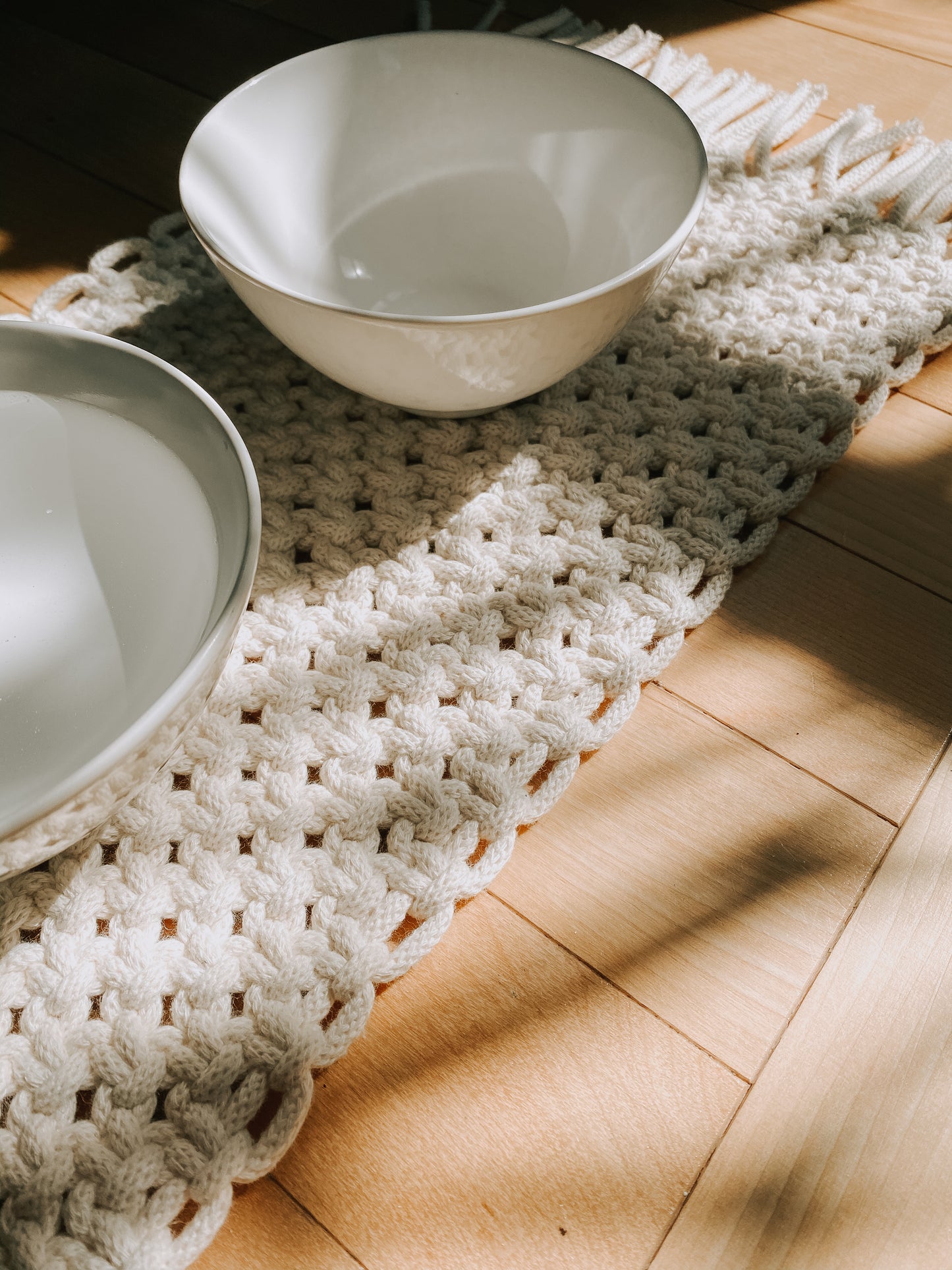 MADELAINE, sous-plat en macramé